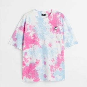 H & M Relaxed Fit Printed T-shirt -
Pink/Snoopy - Men - Size Medium